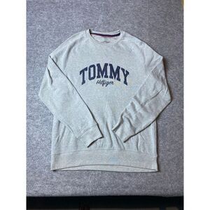 Tommy Hilfiger Shirt Mens Medium Gray Sleepwear Long Sleeve Pajama Top